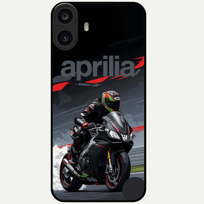  Dark Aprilla Glass Case For CMF Phone 1 back cover – full design glossy printed glass finish