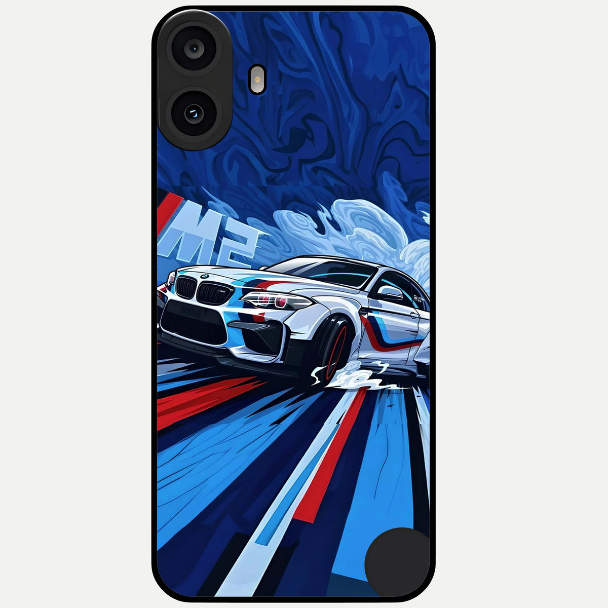  Drift Power Rush Glass Case For CMF Phone 1 back cover – full design glossy printed glass finish