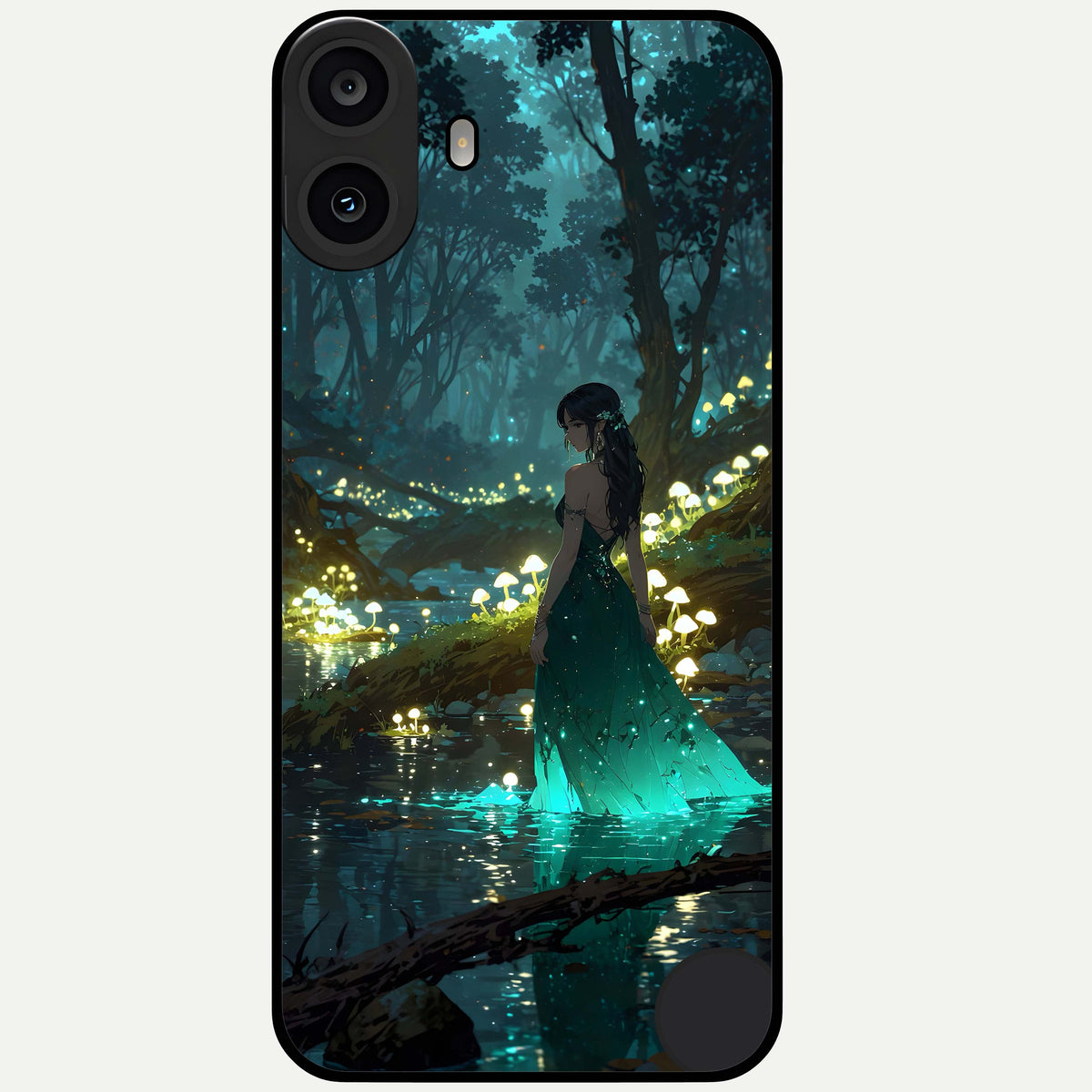  Enchanted Forest Glow Glass Case For CMF Phone 1 back cover – full design glossy printed glass finish