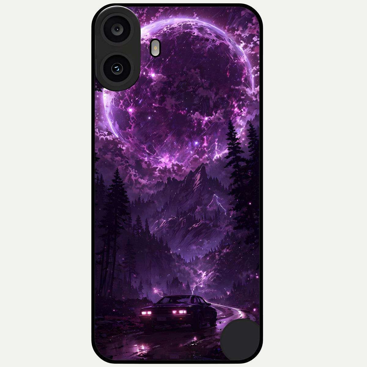  Eternal Cosmic Drive Glass Case For CMF Phone 1 back cover – full design glossy printed glass finish