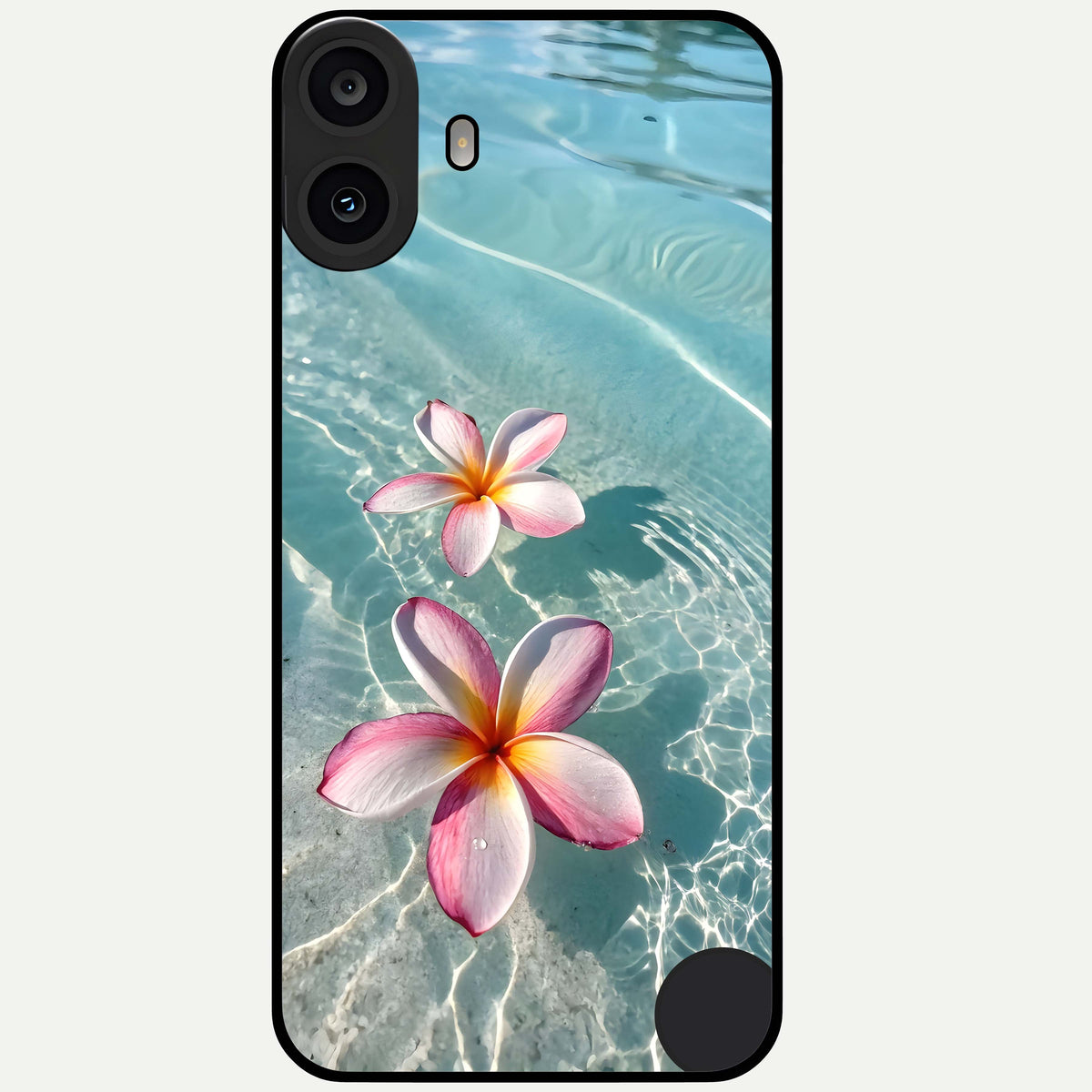  Floating Bloom Bliss Glass Case For CMF Phone 1 back cover – full design glossy printed glass finish