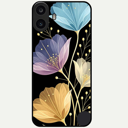  Flower Bloom Glow Glass Case For CMF Phone 1 back cover – full design glossy printed glass finish