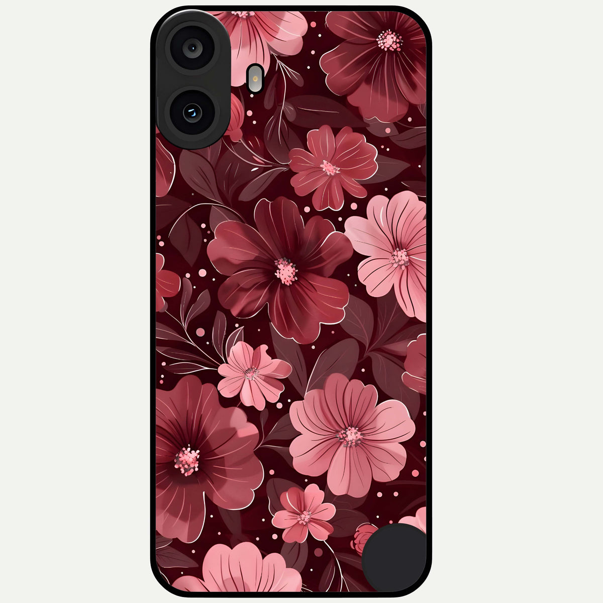  Flower Blush Bloom Glass Case For CMF Phone 1 back cover – full design glossy printed glass finish
