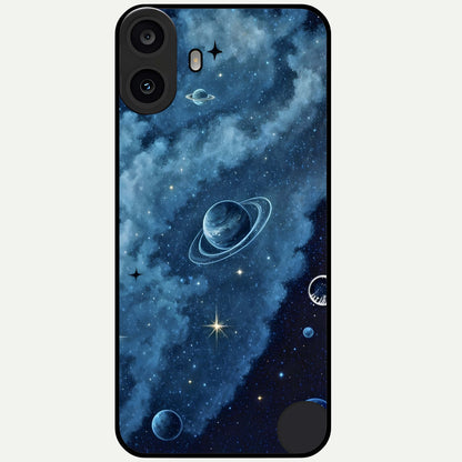 Galaxy Dream Space Glass Case For CMF Phone 1 back cover – full design glossy printed glass finish