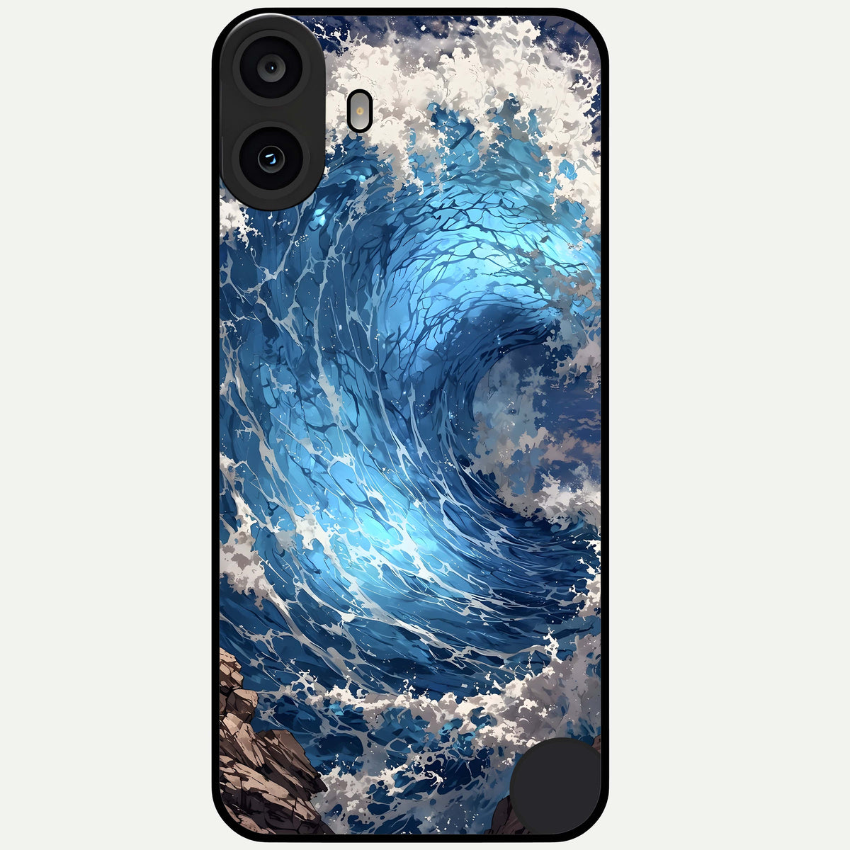  Giant Ocean Wave Glass Case For CMF Phone 1 back cover – full design glossy printed glass finish
