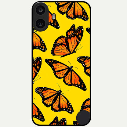  Golden Wing Flight Glass Case For CMF Phone 1 back cover – full design glossy printed glass finish