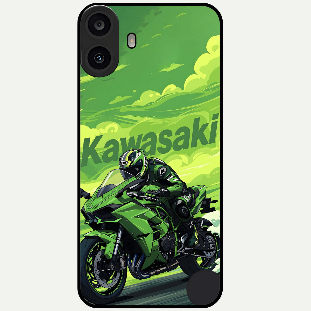  Greenery Sky Glass Case For CMF Phone 1 back cover – full design glossy printed glass finish