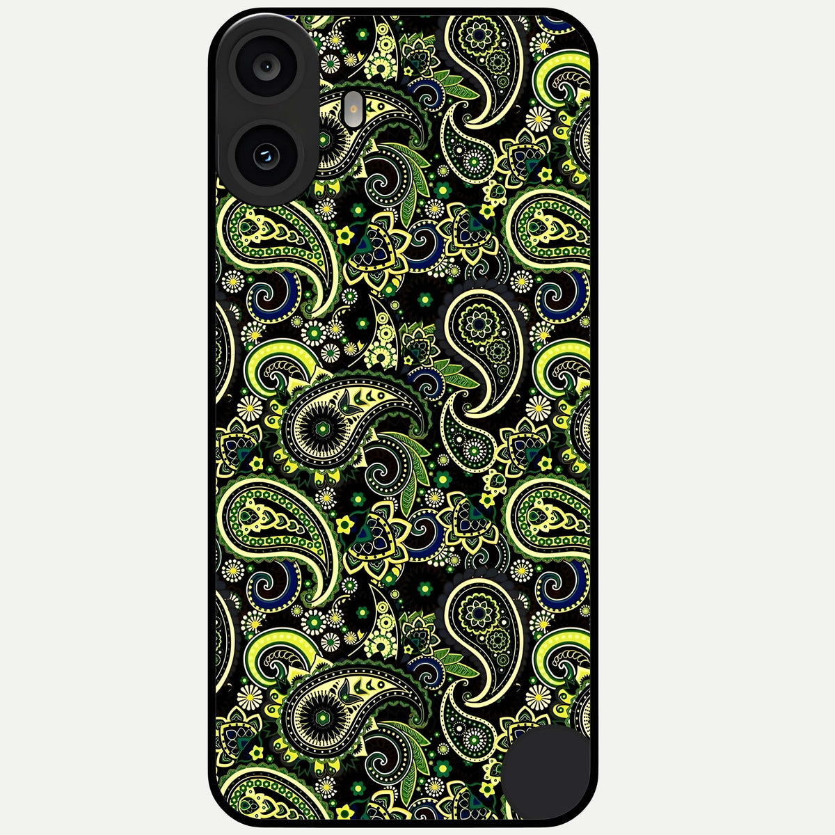  Green Lemon Glass Case For CMF Phone 1 back cover – full design glossy printed glass finish