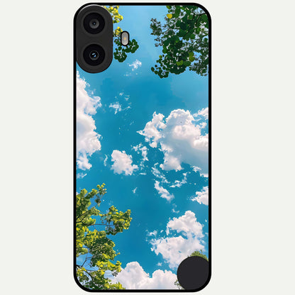  Green Moon Energy Glass Case For CMF Phone 1 back cover – full design glossy printed glass finish