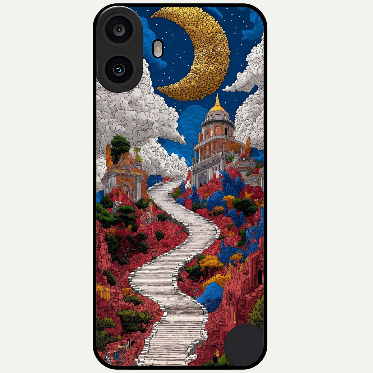  Heavenly Moon Path Glass Case For CMF Phone 1 back cover – full design glossy printed glass finish