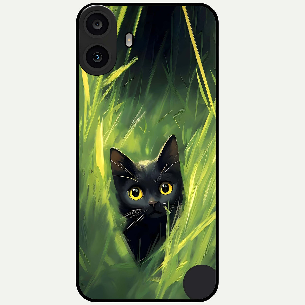  Hidden Cat Whisper Glass Case For CMF Phone 1 back cover – full design glossy printed glass finish