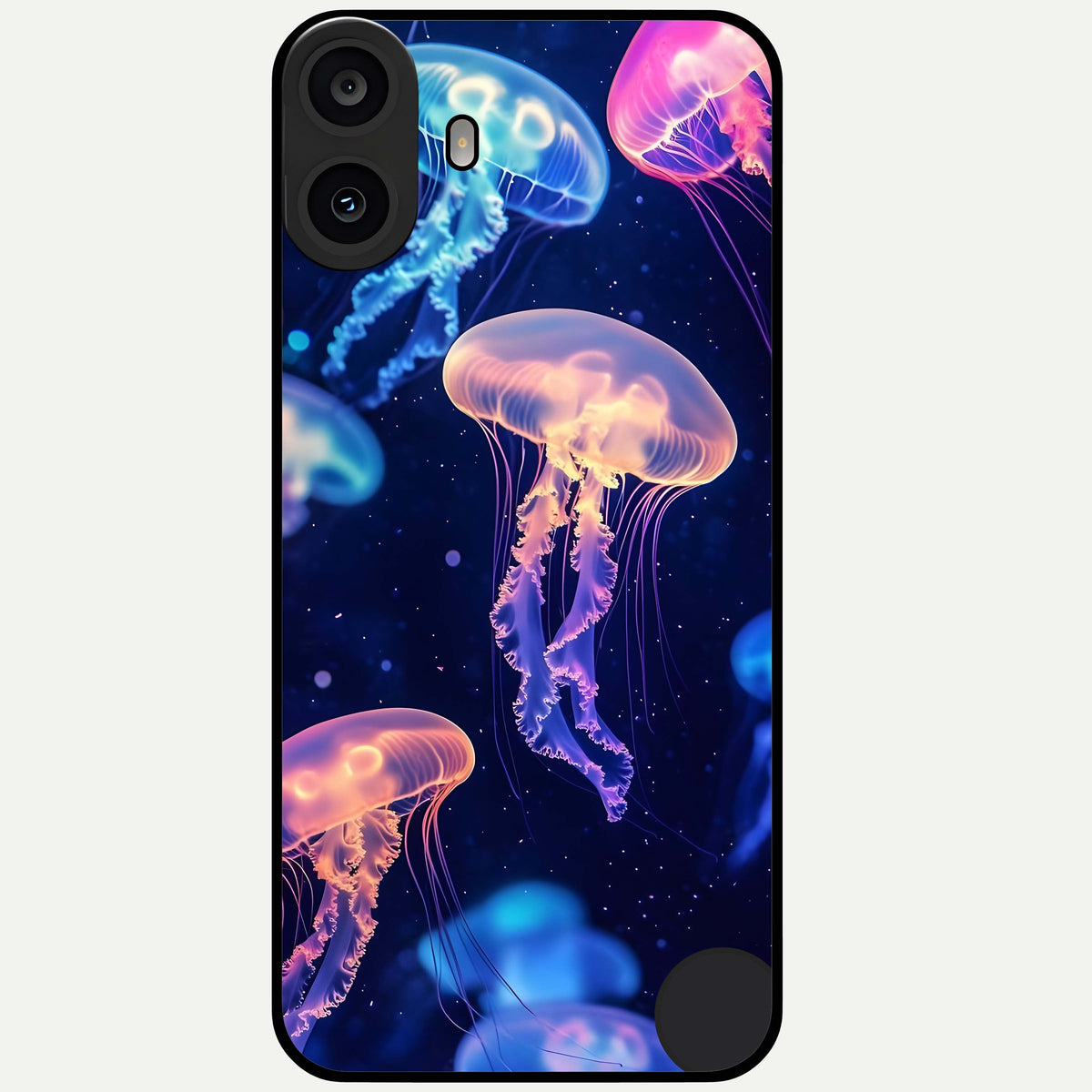 Jellyfish Pattern Glass Case For CMF Phone 1 back cover – full design glossy printed glass finish