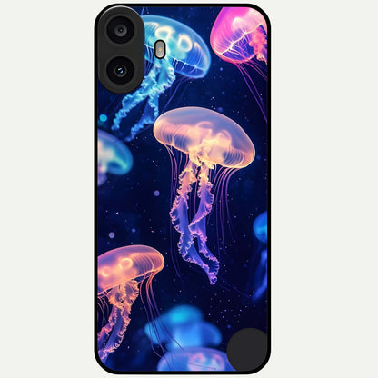  Jellyfish Pattern Glass Case For CMF Phone 1 back cover – full design glossy printed glass finish