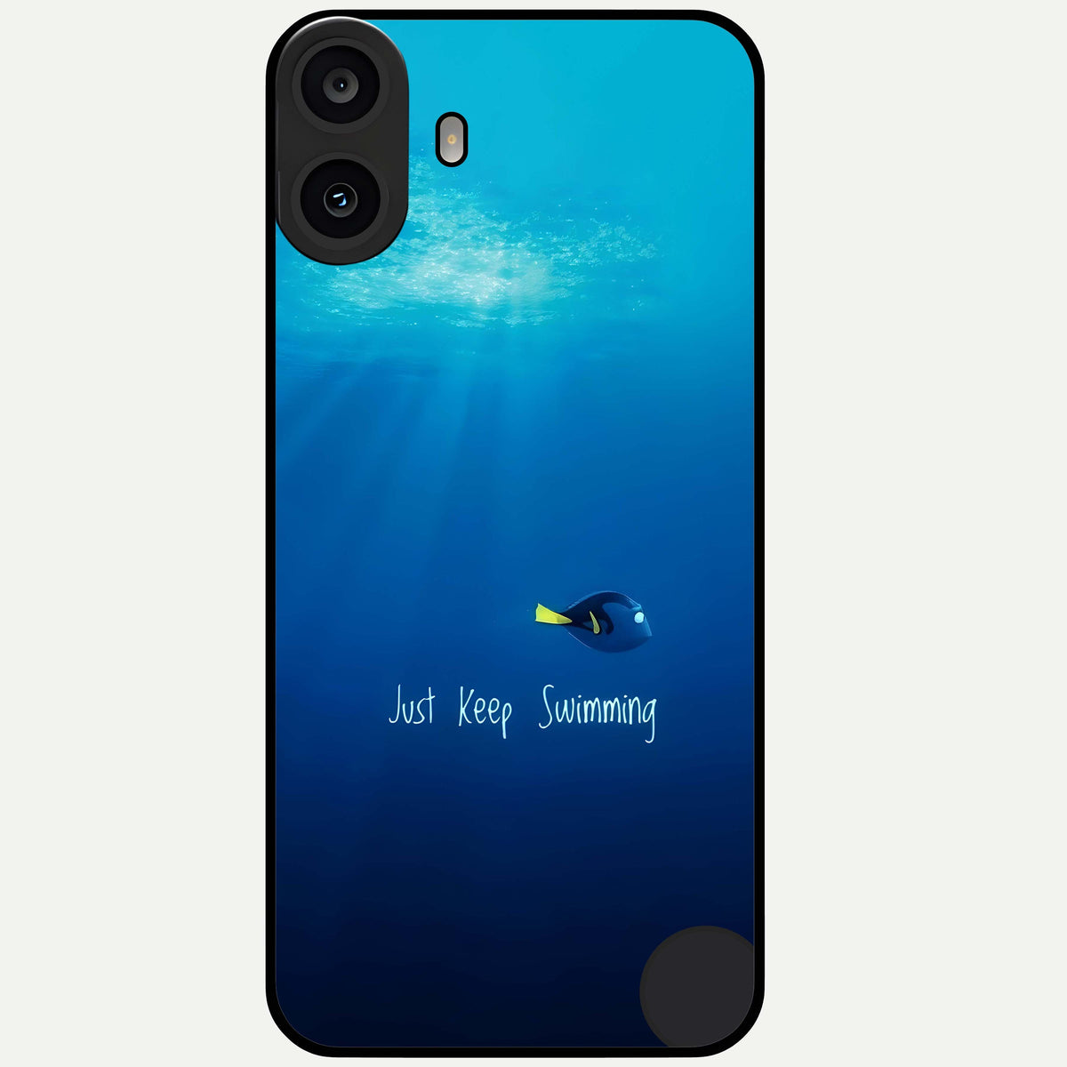  Just Keep Swimming Glass Case For CMF Phone 1 back cover – full design glossy printed glass finish