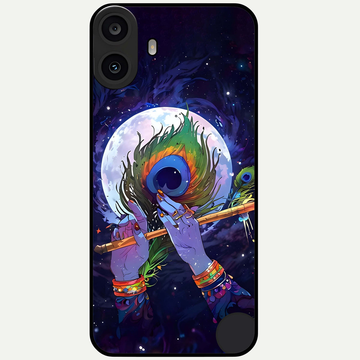  Krishna Hands Art Glass Case For CMF Phone 1 back cover – full design glossy printed glass finish