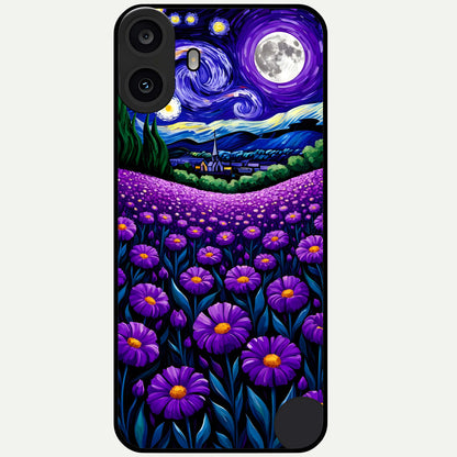  Lavender Moon Field Glass Case For CMF Phone 1 back cover – full design glossy printed glass finish