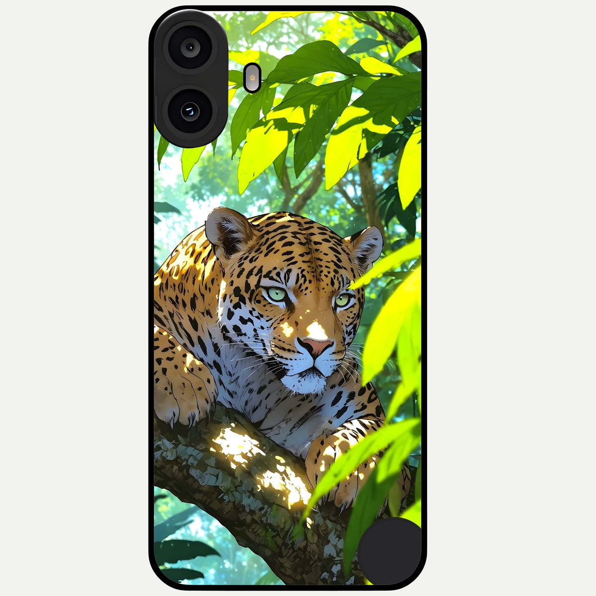  Leopard in Jungle Glass Case For CMF Phone 1 back cover – full design glossy printed glass finish