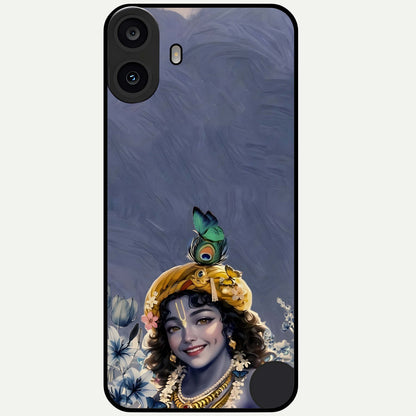  Lord Krishna Glass Case For CMF Phone 1 back cover – full design glossy printed glass finish