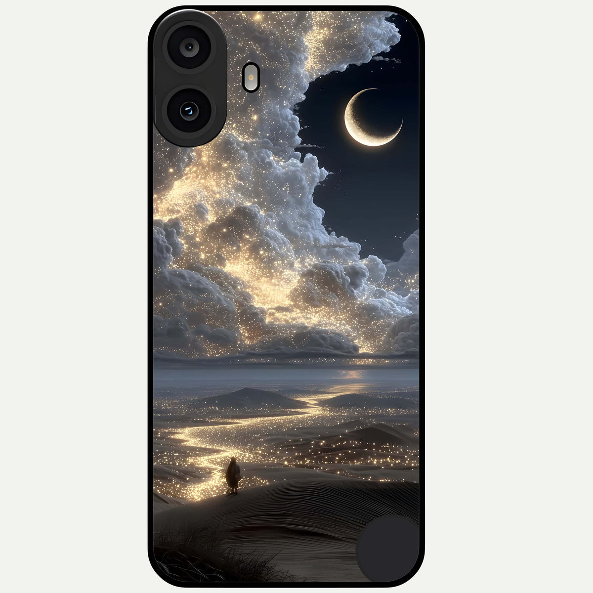  Moonlight Spark Path Glass Case For CMF Phone 1 back cover – full design glossy printed glass finish