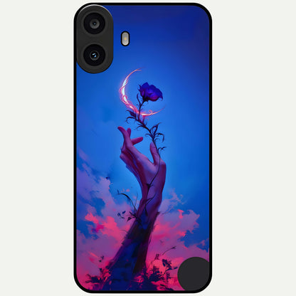  Mystic Hand Glass Case For CMF Phone 1 back cover – full design glossy printed glass finish