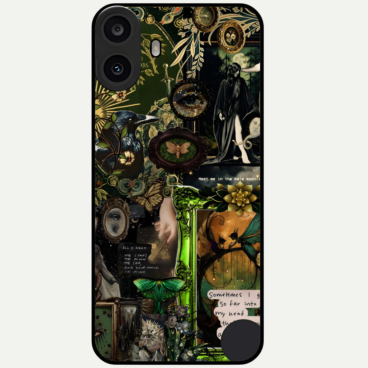  Mystic Woods Secret Glass Case For CMF Phone 1 back cover – full design glossy printed glass finish