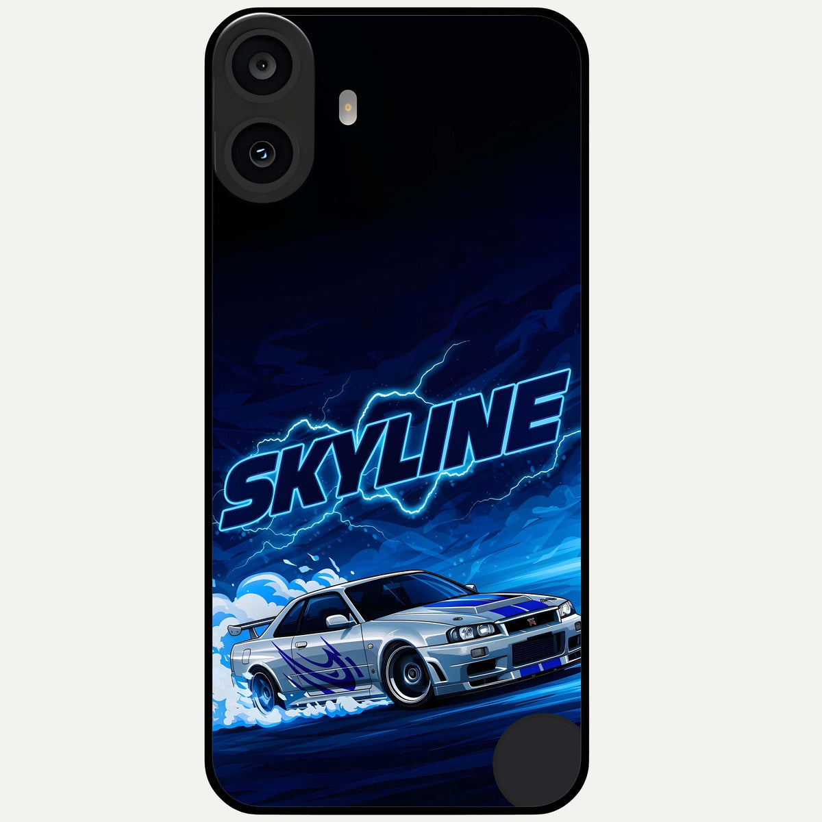  Neon Drift Beast Glass Case For CMF Phone 1 back cover – full design glossy printed glass finish