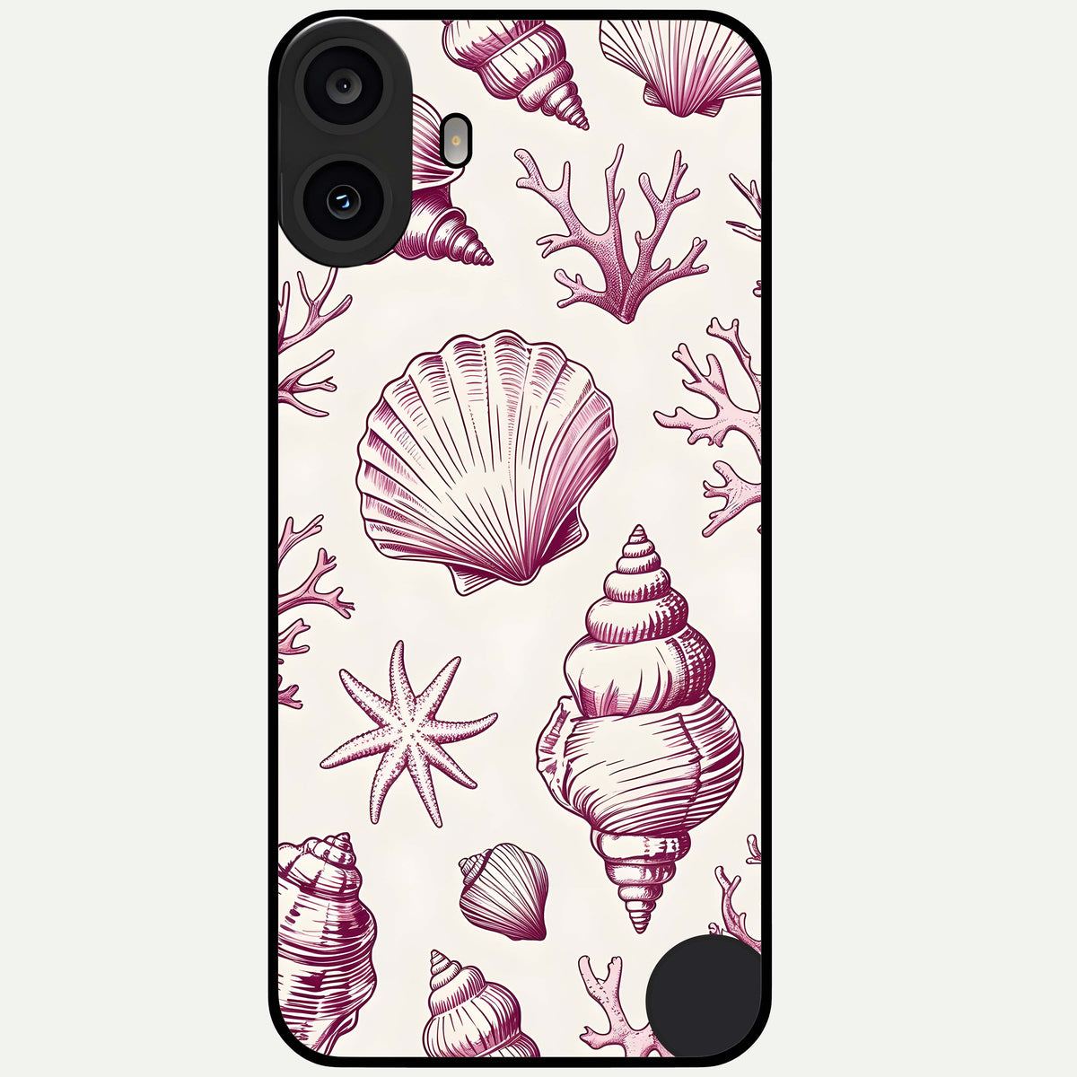  Pink Power Sparks Glass Case For CMF Phone 1 back cover – full design glossy printed glass finish