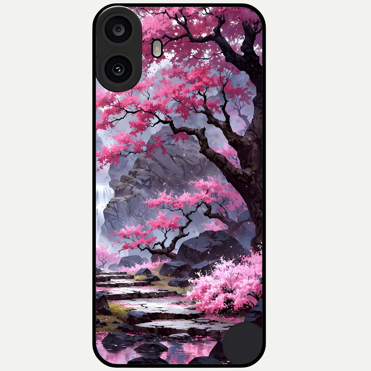  Pink Sunflower Glow Glass Case For CMF Phone 1 back cover – full design glossy printed glass finish