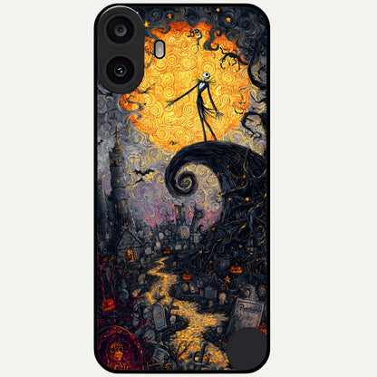  Pumpkin Moonlight Tale Glass Case For CMF Phone 1 back cover – full design glossy printed glass finish
