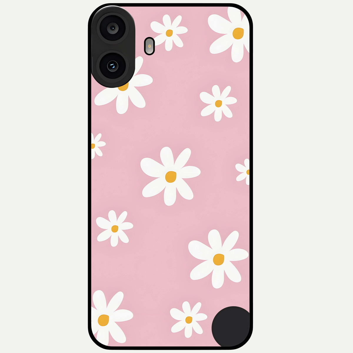  Soft Daisy Bliss Glass Case For CMF Phone 1 back cover – full design glossy printed glass finish