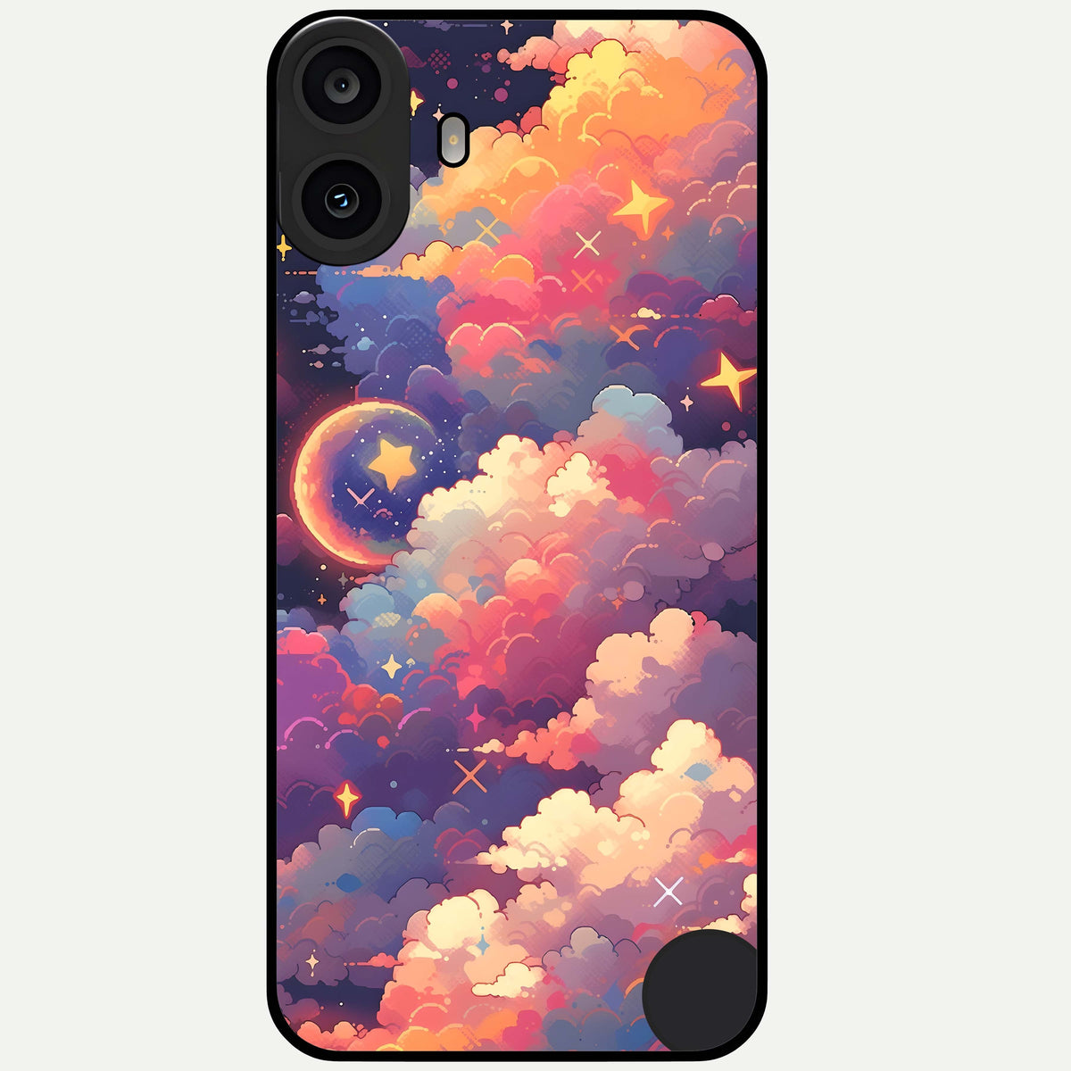  Starlit Dream Clouds Glass Case For CMF Phone 1 back cover – full design glossy printed glass finish