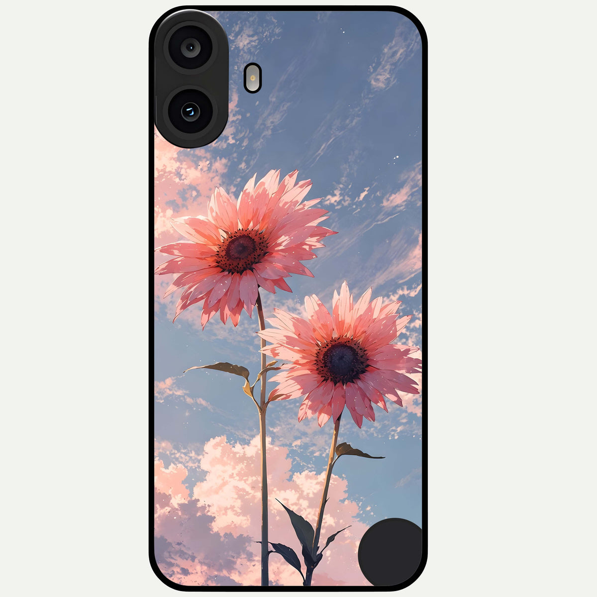  Sun Moon Balance Glass Case For CMF Phone 1 back cover – full design glossy printed glass finish