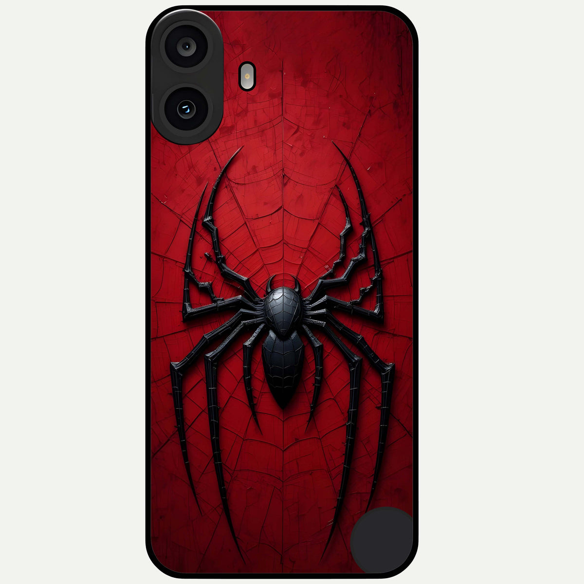  Superhero Web Emblem Glass Case For CMF Phone 1 back cover – full design glossy printed glass finish