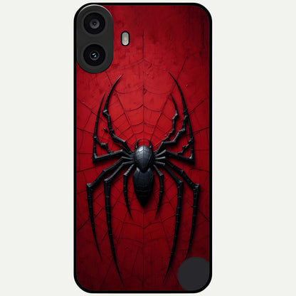  Superhero Web Emblem Glass Case For CMF Phone 1 back cover – full design glossy printed glass finish