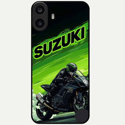  Suzuki Speed Beast Glass Case For CMF Phone 1 back cover – full design glossy printed glass finish