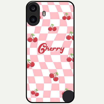  Sweet Cherry Vibes Glass Case For CMF Phone 1 back cover – full design glossy printed glass finish