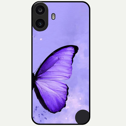  Violet Dream Wing Glass Case For CMF Phone 1 back cover – full design glossy printed glass finish