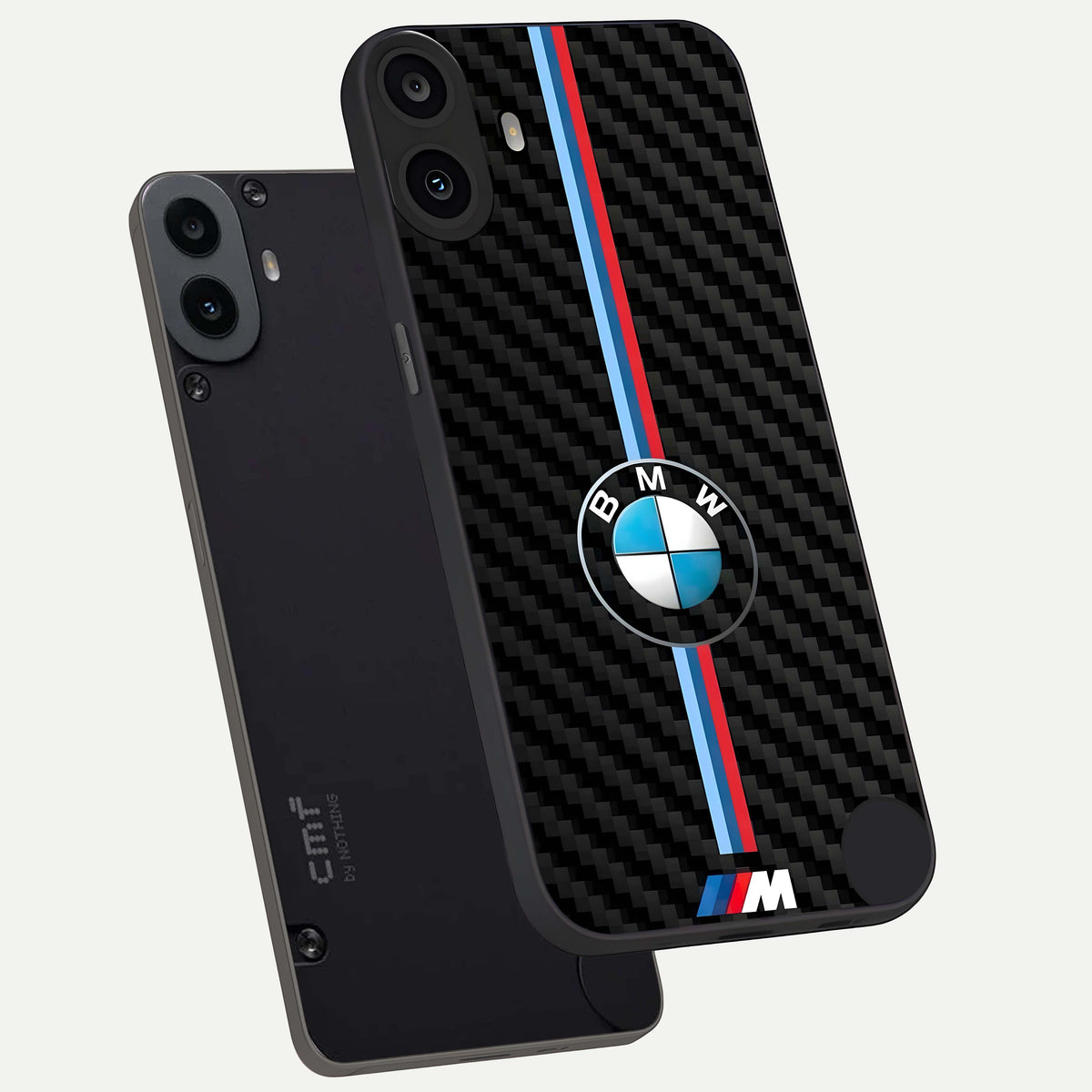  BMW Pattern phone case For CMF Phone 1 showing premium glass back cover with detailed artwork