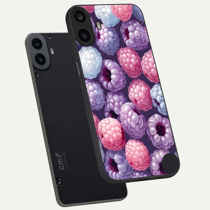  Berry Candy Pop phone case For CMF Phone 1 showing premium glass back cover with detailed artwork