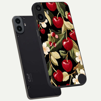  Blooming Spendor Bird phone case For CMF Phone 1 showing premium glass back cover with detailed artwork