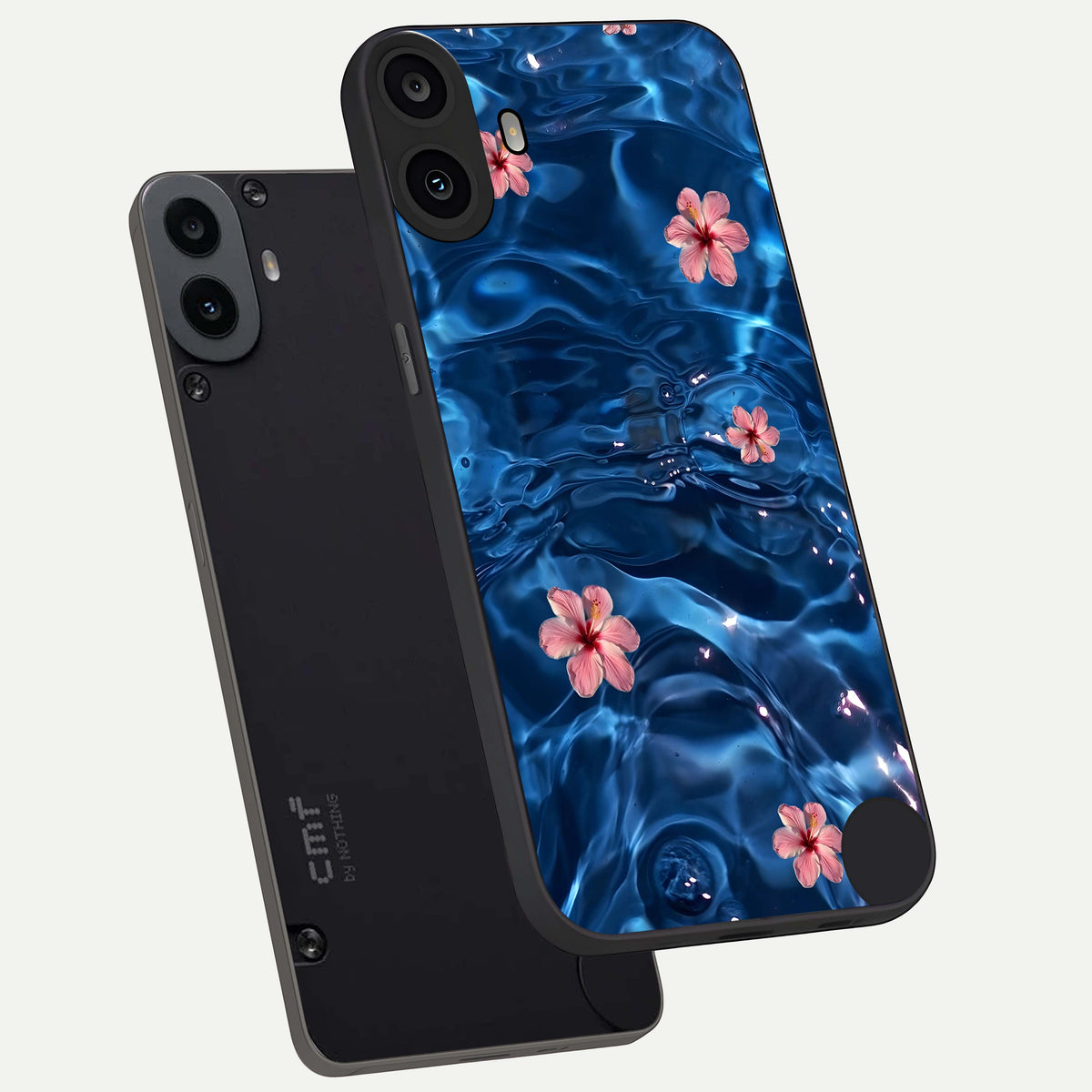  Bloom Thread Art phone case For CMF Phone 1 showing premium glass back cover with detailed artwork