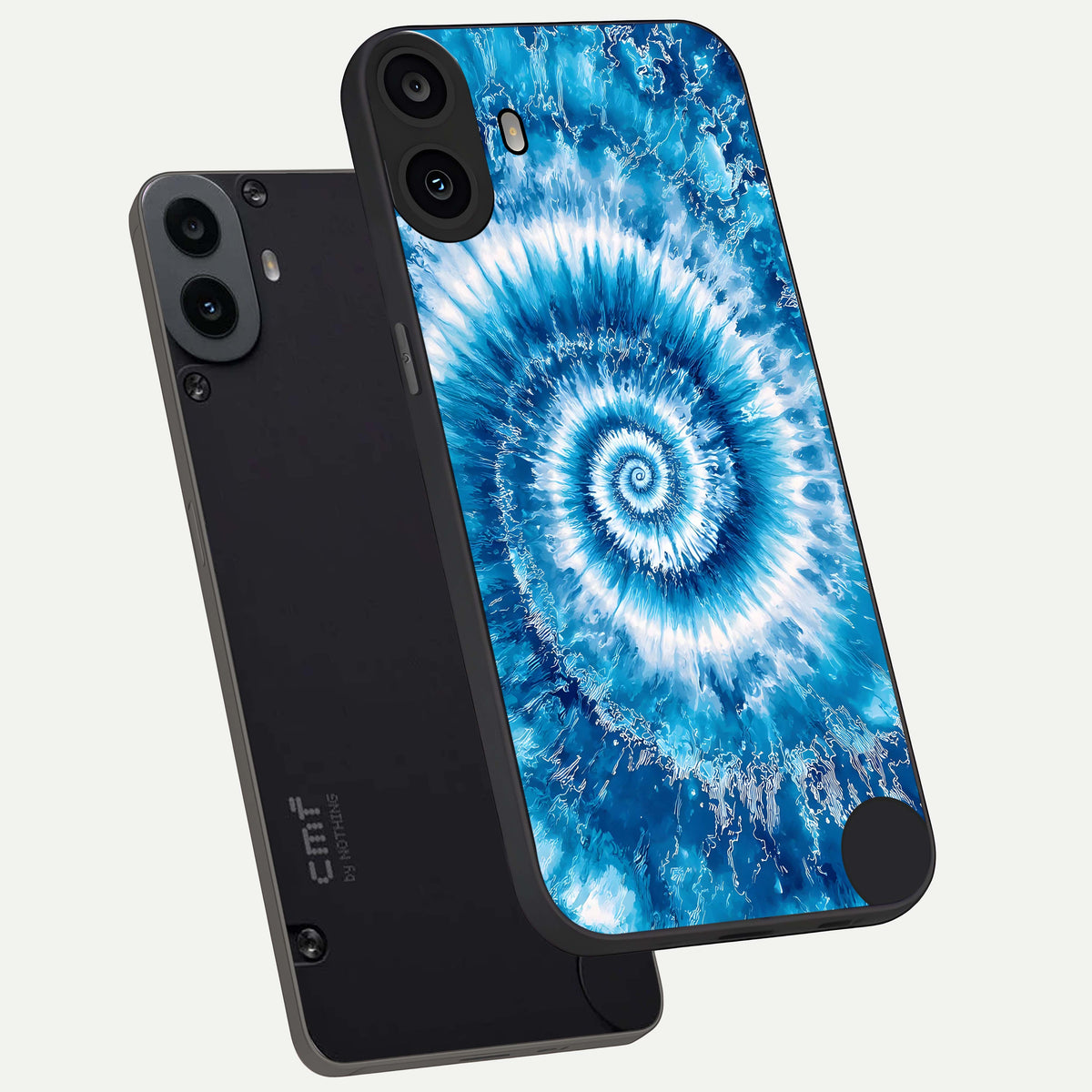  Blue Galaxy Wave phone case For CMF Phone 1 showing premium glass back cover with detailed artwork