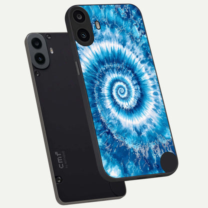  Blue Galaxy Wave phone case For CMF Phone 1 showing premium glass back cover with detailed artwork
