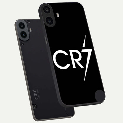  CR7 Elite Strike phone case For CMF Phone 1 showing premium glass back cover with detailed artwork
