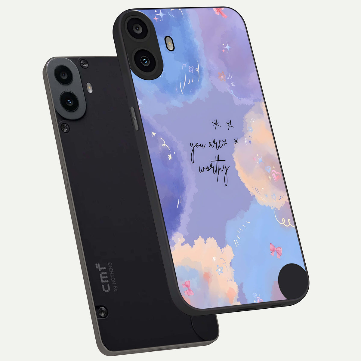  Celestial Cloud Magic phone case For CMF Phone 1 showing premium glass back cover with detailed artwork