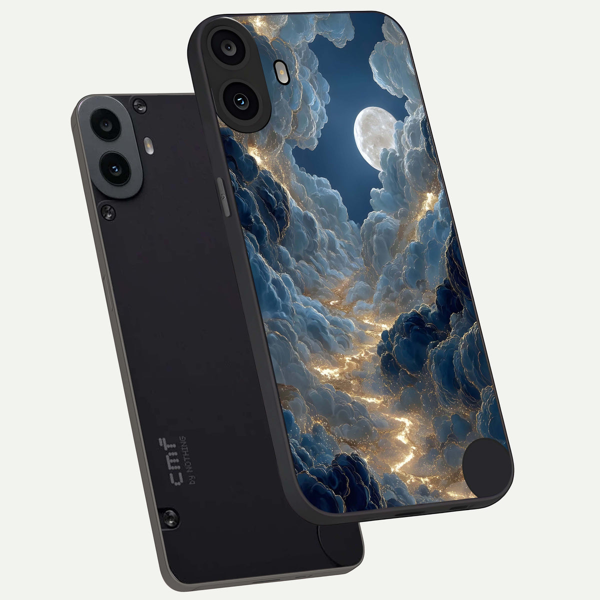  Celestial Cloud Road phone case For CMF Phone 1 showing premium glass back cover with detailed artwork