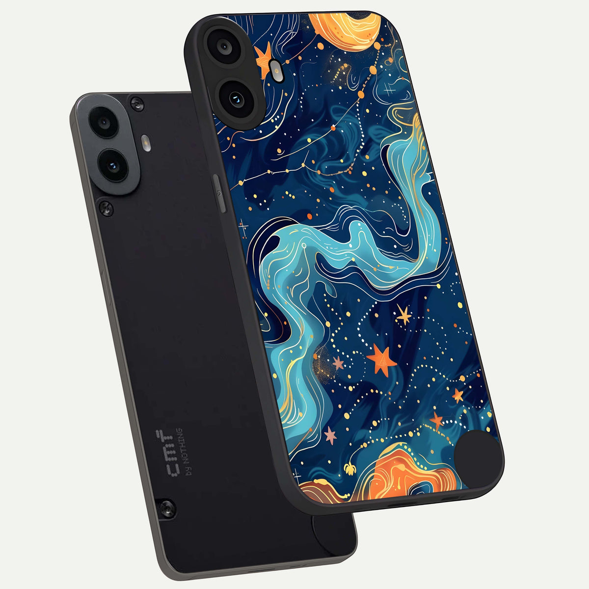  Celestial Dream Flow phone case For CMF Phone 1 showing premium glass back cover with detailed artwork