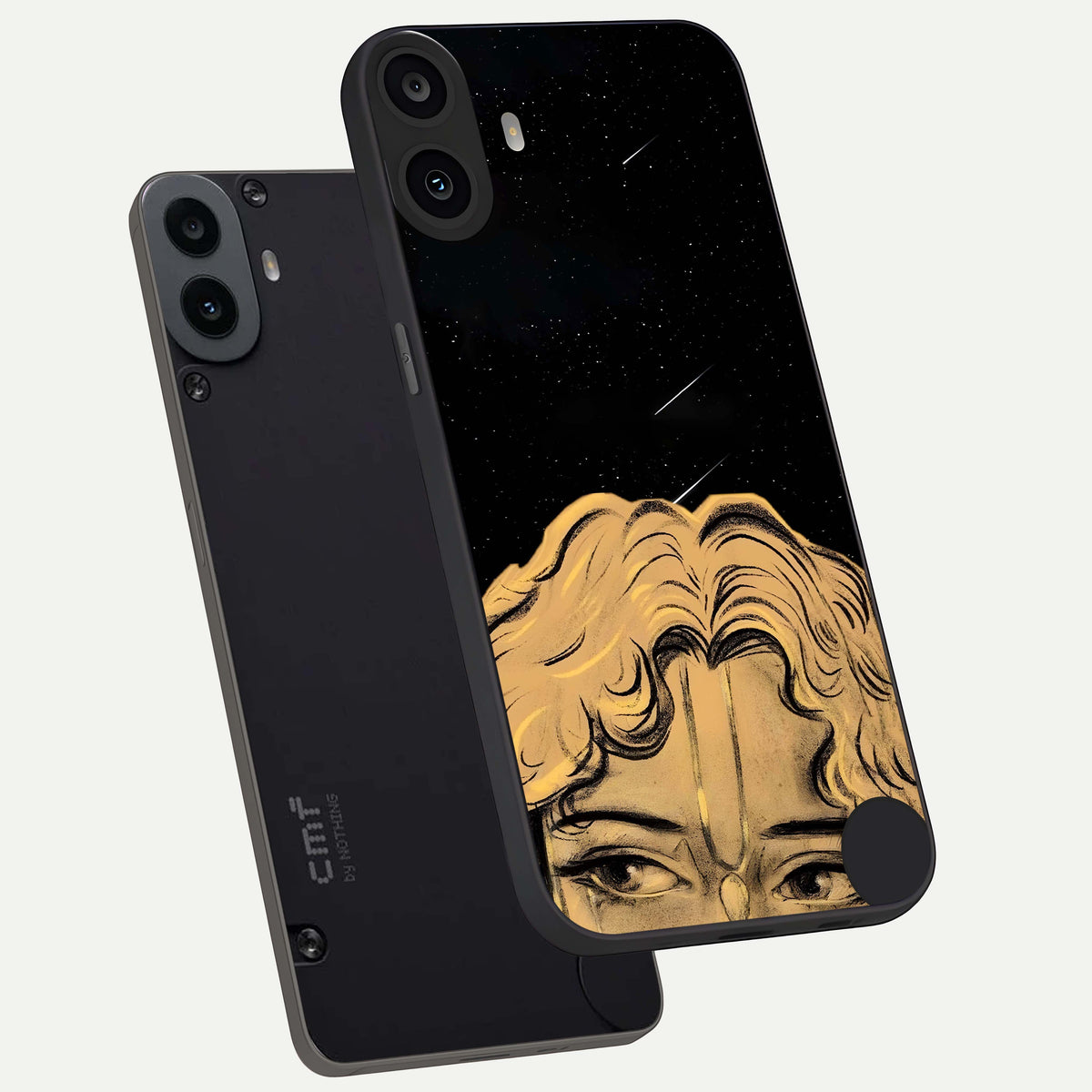  Celestial Gods Plan phone case For CMF Phone 1 showing premium glass back cover with detailed artwork
