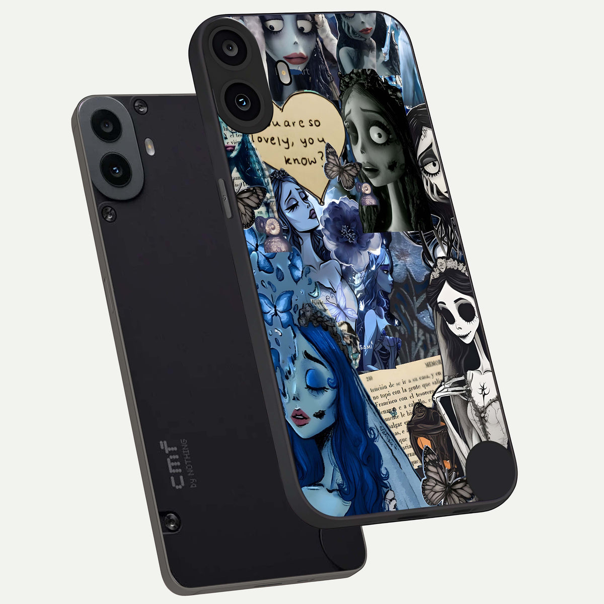  Corpse Bride Posters phone case For CMF Phone 1 showing premium glass back cover with detailed artwork