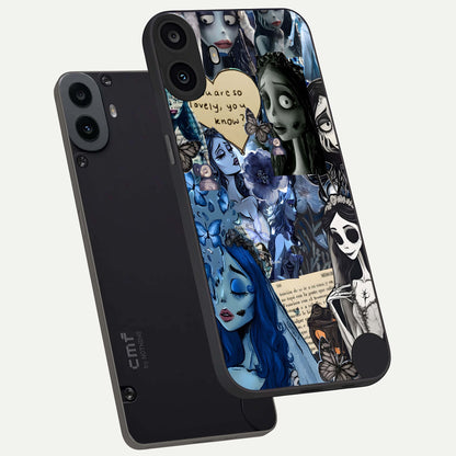  Corpse Bride Posters phone case For CMF Phone 1 showing premium glass back cover with detailed artwork